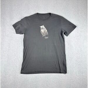 Tesla Cybertruck Shirt Medium Black Owl Logo Double Sided Tee Elon Musk